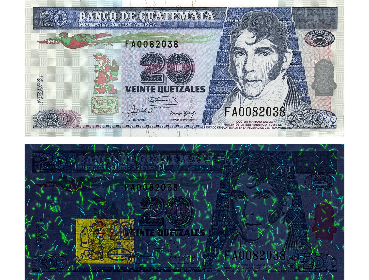 Guatemalan quetzal of the 1992 series